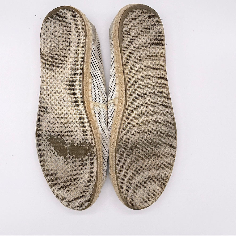TOMS Classic Mesh Slip On Espadrille Flats Beige Womens 8.5‎ Casual - Picture 9 of 13